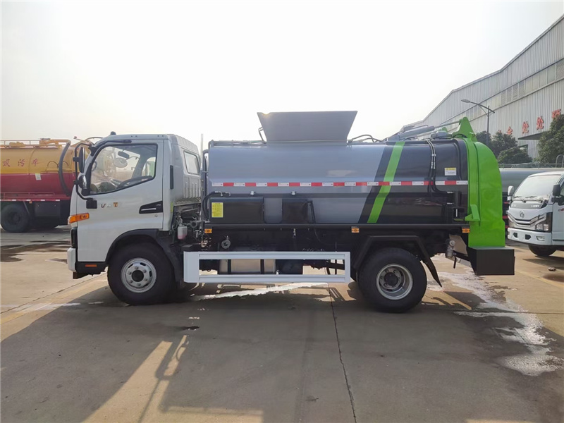 江淮7方餐廚垃圾車(chē)（方罐）